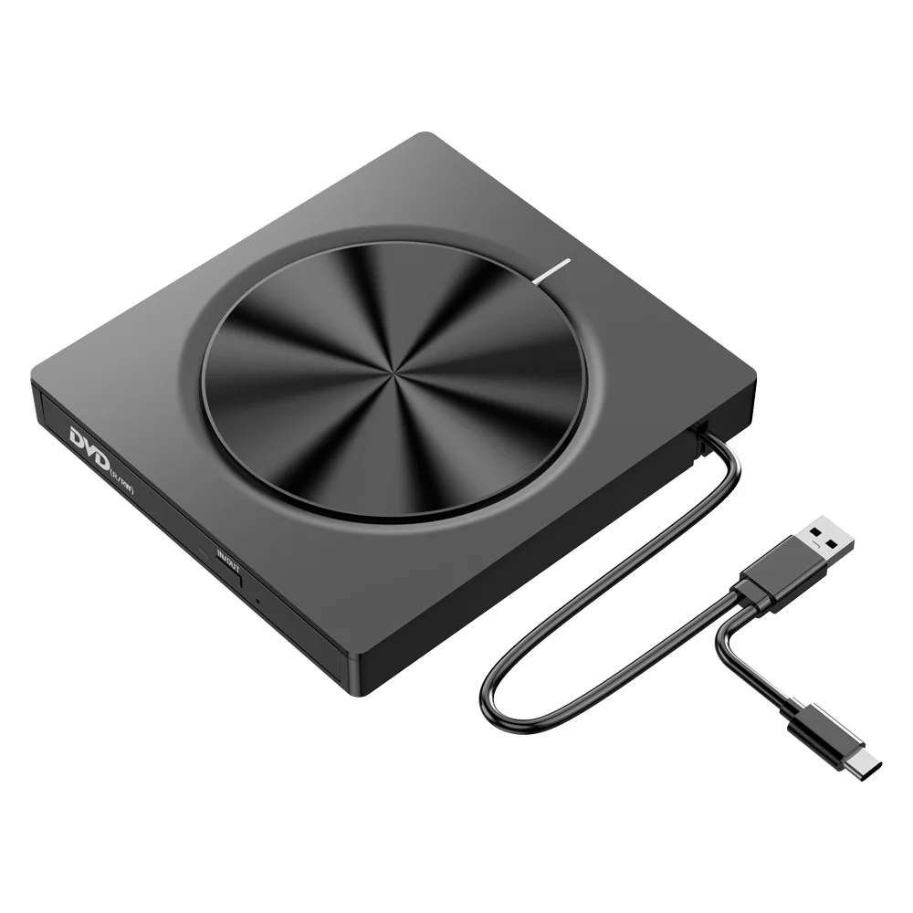 2024 7-in-1 EDD30 V2 External DVD Drive new Type-C+USB3.0 Optical CD-RW DVD-RW Writer Burner Free Drive For Wins Laptop Computer