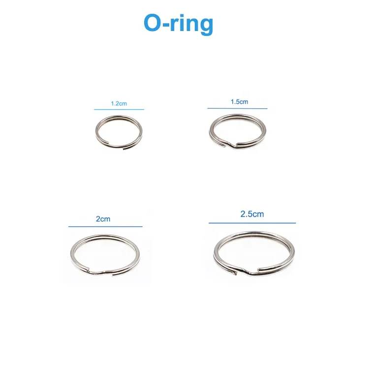 25MM Split Key Chain Ring Connector Keychain with Nickel Plated, Split Ring