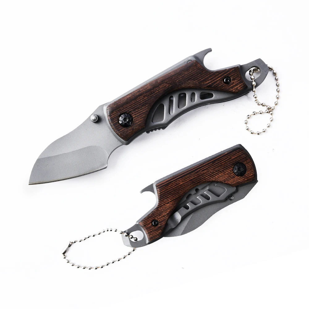 Складные карманные острые ножи с деревянной ручкой для охоты кемпинга выживания на природе Ножи Оптовая продажа складной нож