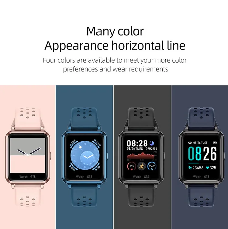 CE Rohs Waterproof Full Touch Screen Heart Rate Monitor Fitness Smartwatch Bracelet Sport Smart Watch