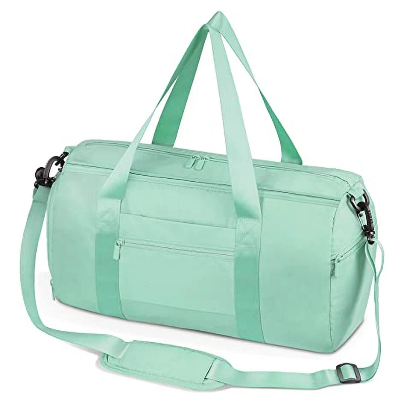 Custom Logo Weekend Foldable Waterproof Gym Sports Travel Bag Wet Pocket Shoulder Bag Tote Duffel Bag For Women