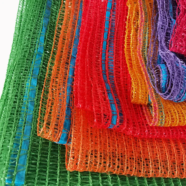 2024 China factory round woven vegetable mesh pouch onion potato and sweet potato packing mesh bag