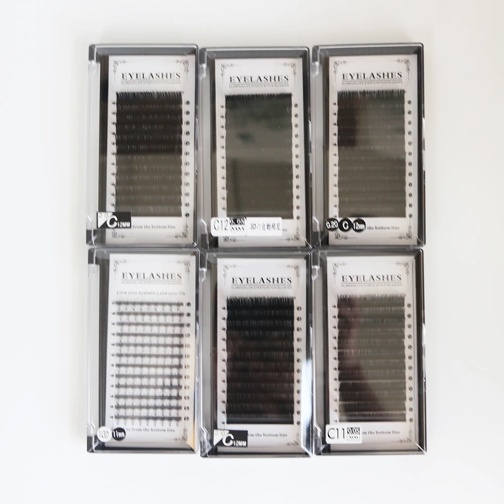 Hot Selling Products Premium Mink Eyelash Extensions Tools Various Length Curl Thickness Synthetic Individual Lash