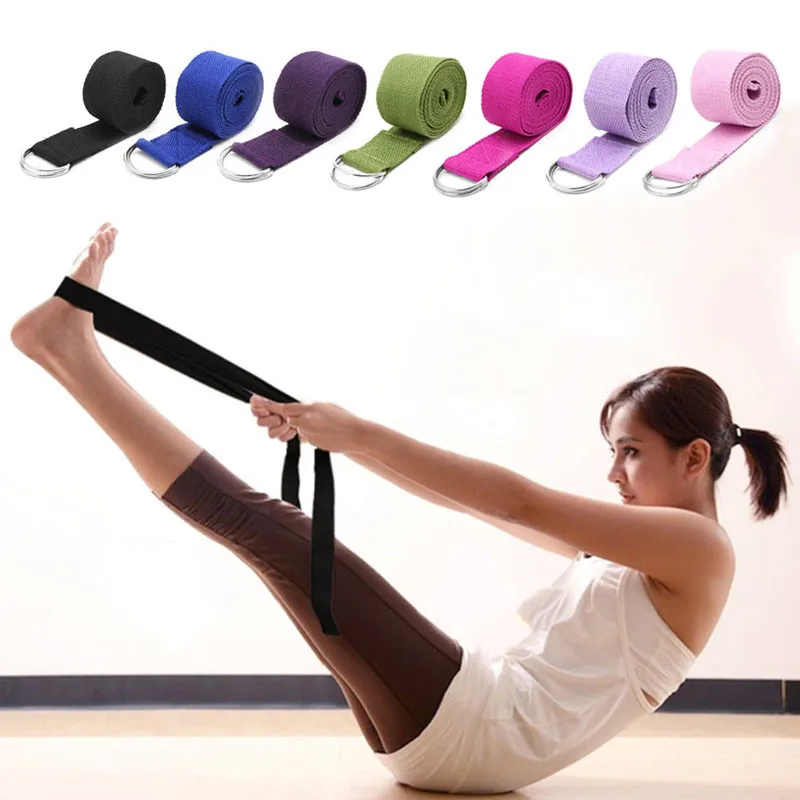 Standard 8 Foot or Extra Long 10 Foot stretching exercise yoga band yoga adjustable exercise bands workout