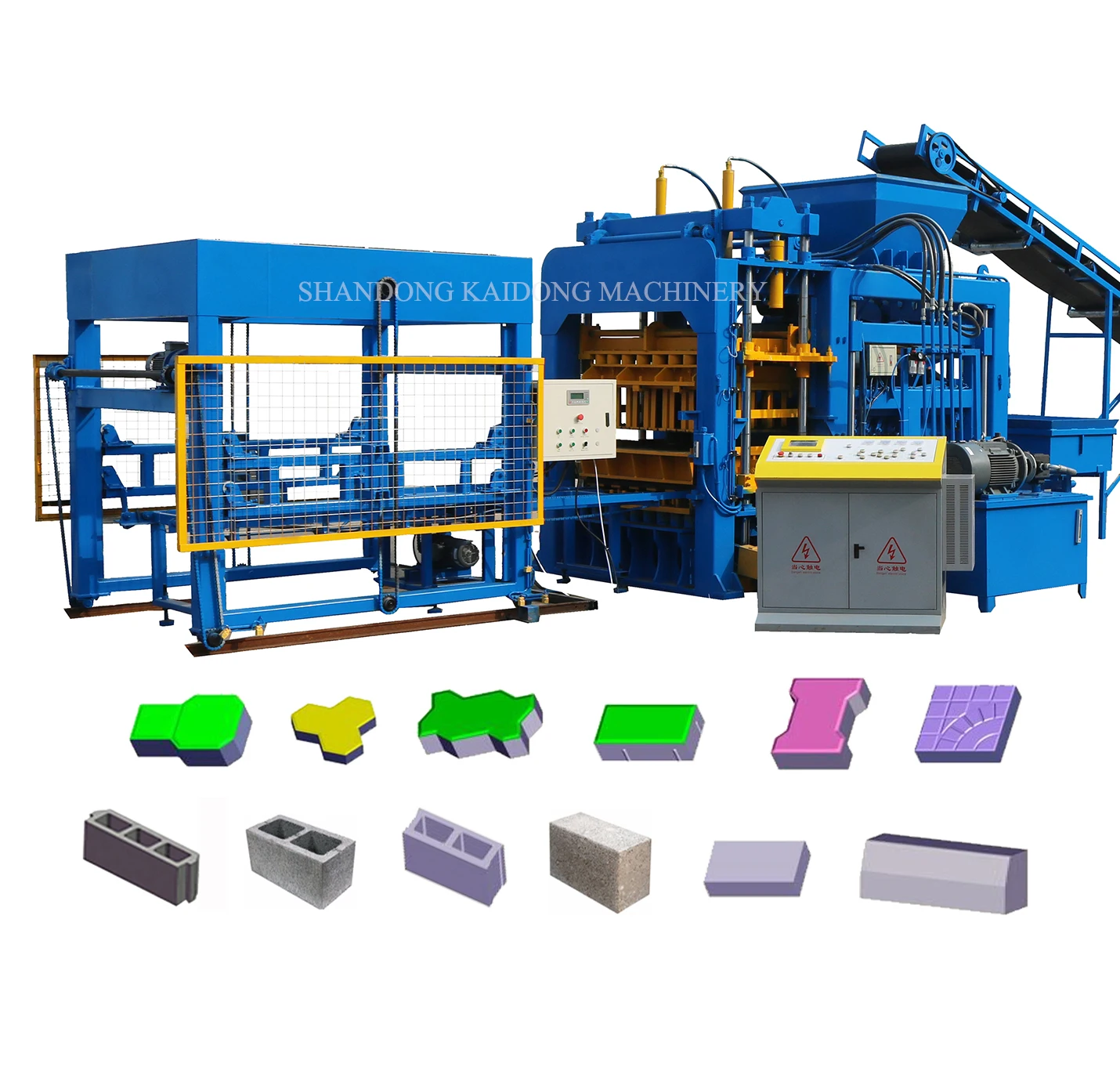 Top Quality Kaidong Qt12-15 Hydraulic Brick Machine Making Automatic Cement Mold Machines for Production