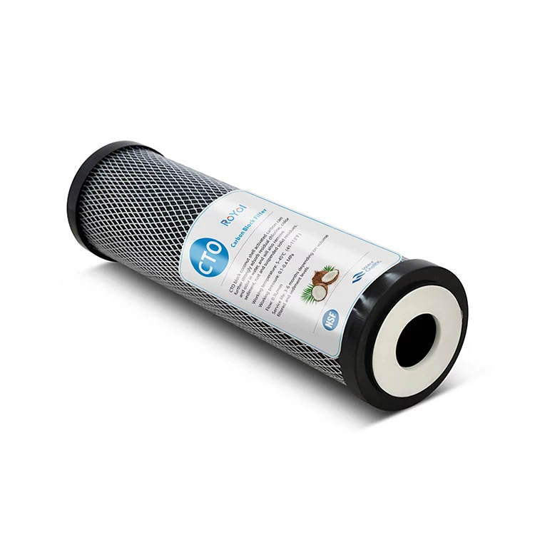 Сертифицированный NSF, КОКОСОВАЯ СКОРЛУПА, Спеченный, 10 дюймов, блок с активированным углем, для домашнего фильтра для воды