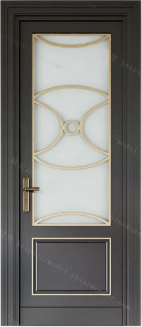 Душевые двери из НПВХ с двойным стеклом закаленного стекла для ванной комнаты отеля