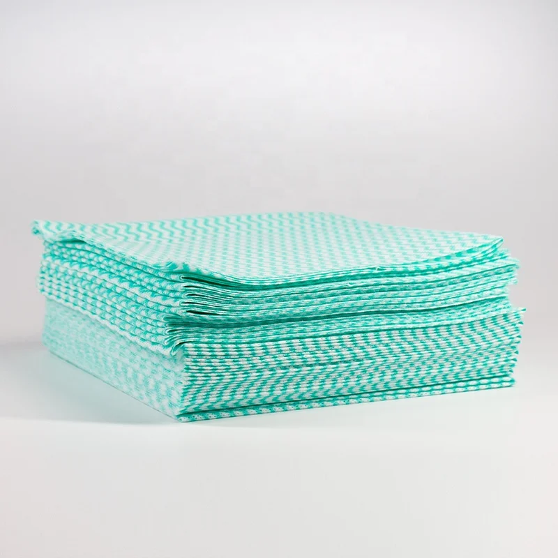 Wholesale Disposable Reusable Viscose Kitchen Towels 350gsm Absorbent Nonwoven Dish Cloth Washing Glasses Free Sample Available