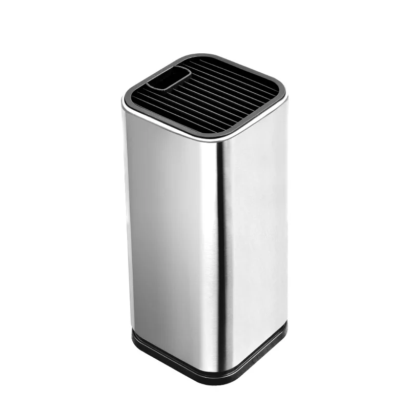 E-commerce Hot Selling Kitchen Storage Organizer Knife Holder Stainless Steel Knives Block Organizer Rack For Home Usage