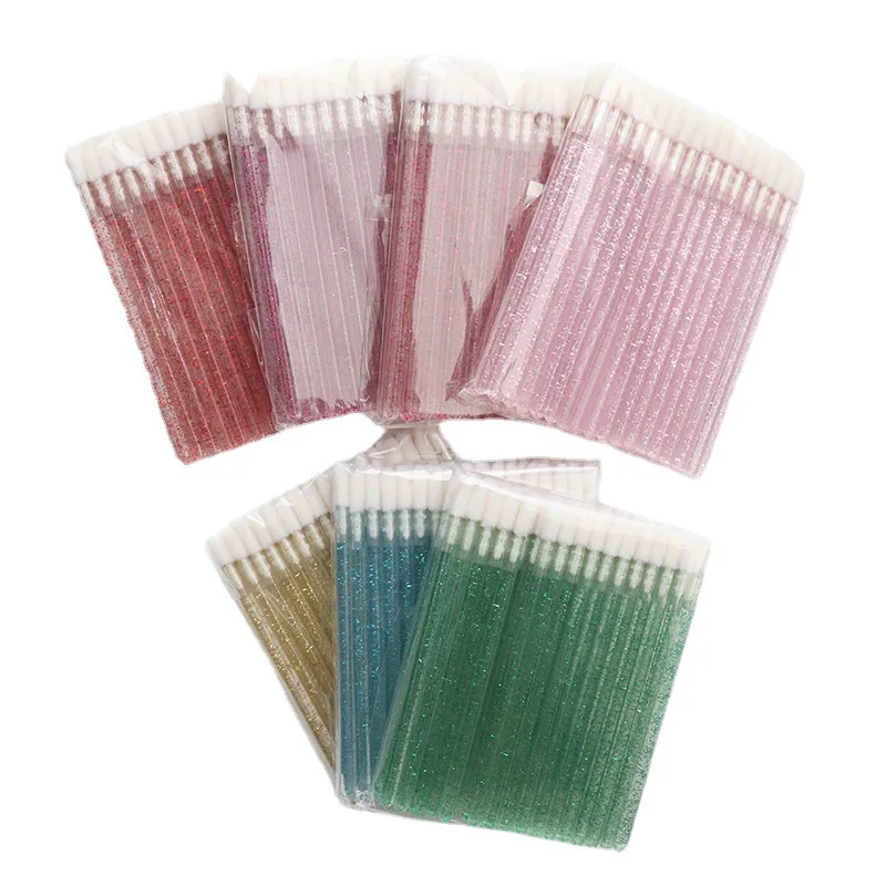 Wholesale Lip Applicator Glitter Clear Disposable Lipstick Beauty Makeup Tool Lip Brushes Wands