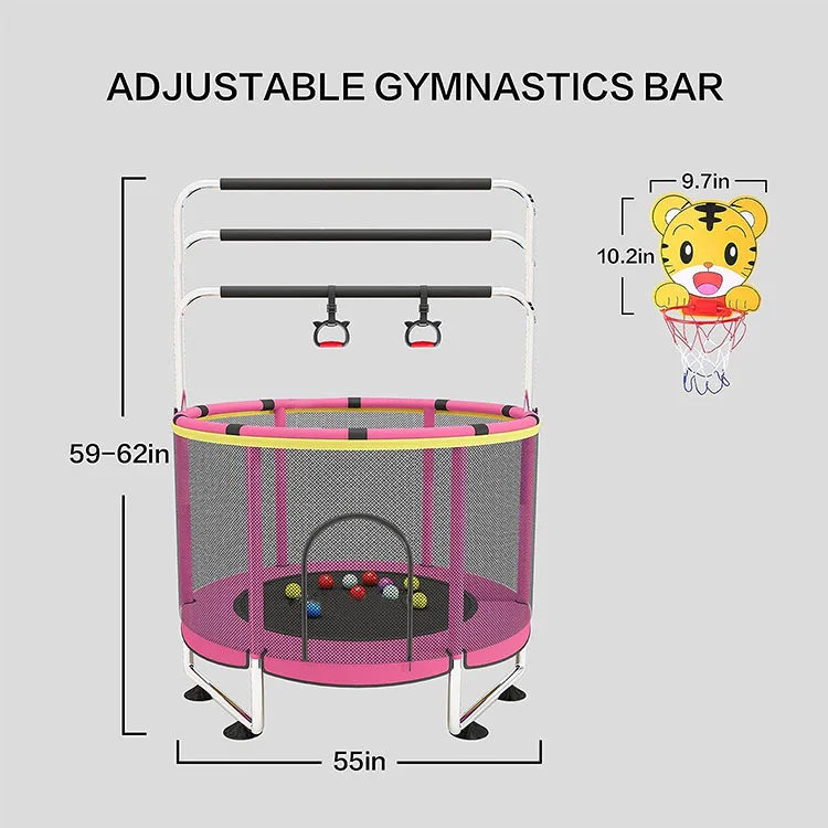 Zoshine Kids Outdoor Small Trampoline Wholesale Jumping Free Trampoline High End Trampoline with Safety Net