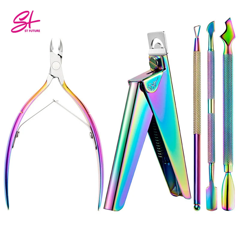 ST FUTURE Stainless Steel Clippers Cutter Pedicure Manicure Nail Tool Cuticle Trimmer Sharp Cuticle Nippers Scissors