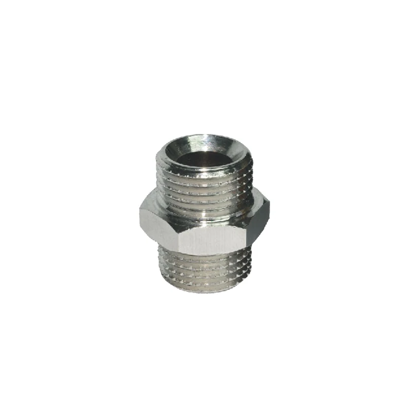 Brass Hex Thread Male Nipples Fitting Straight Pipe Quick Release Couplings Connector for Mold Coolant Spare Parts
