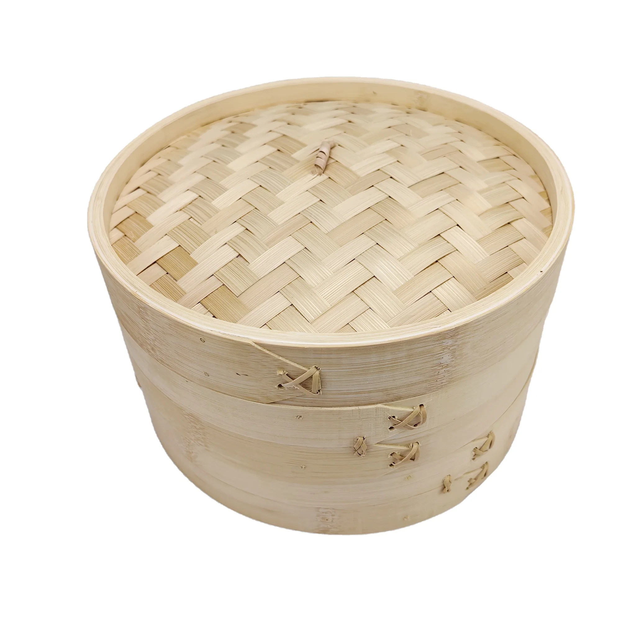 Factory direct price Kitchen Mini Gourmet Wholesale Chinese Dim Sum Basket Bamboo food Steamer Set With Logo