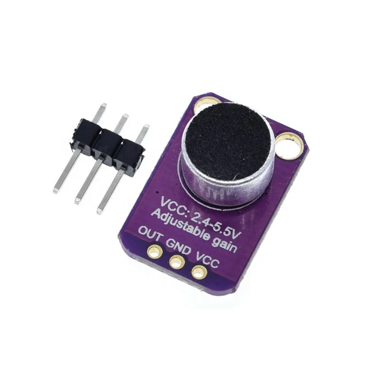 MAX4466 Sound Sensor Module adjustable Microphone Preamplifier module GY-MAX4466