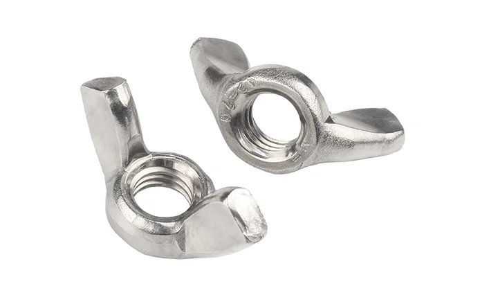 Nuts galvanized butterfly nut DIN315 stainless steel Hand tightening claw butterfly type Yuanbao screw Wing Nut astm