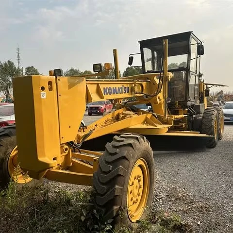 Оригинальный Подержанный автогрейдер Komatsu GD655 18 тонн мощные используемые автогрейдеры