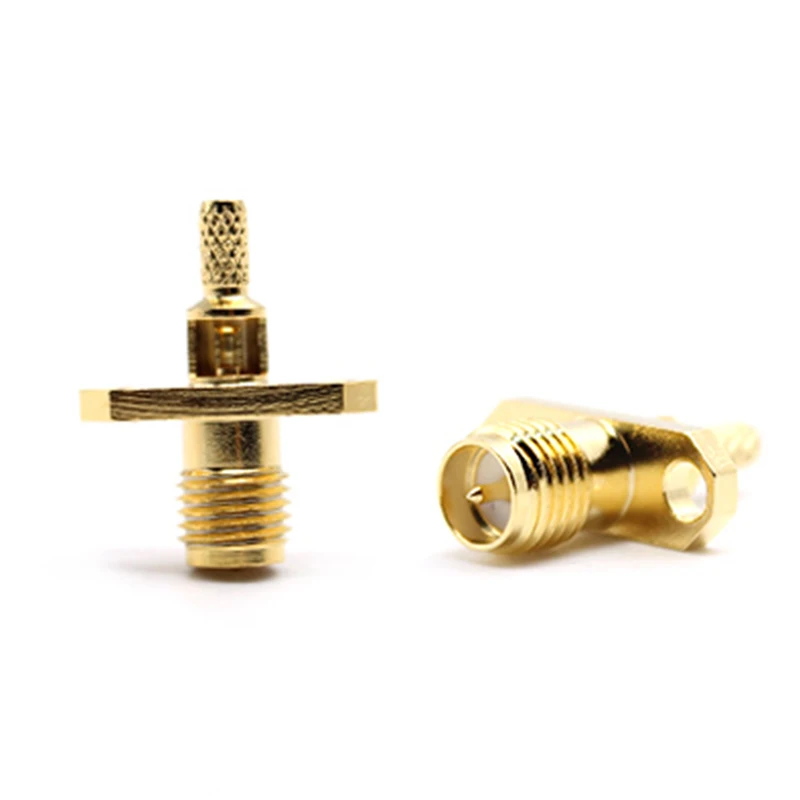 TRL Series RF Connector RPSMA Male Flange for RG316 Cable Crimp