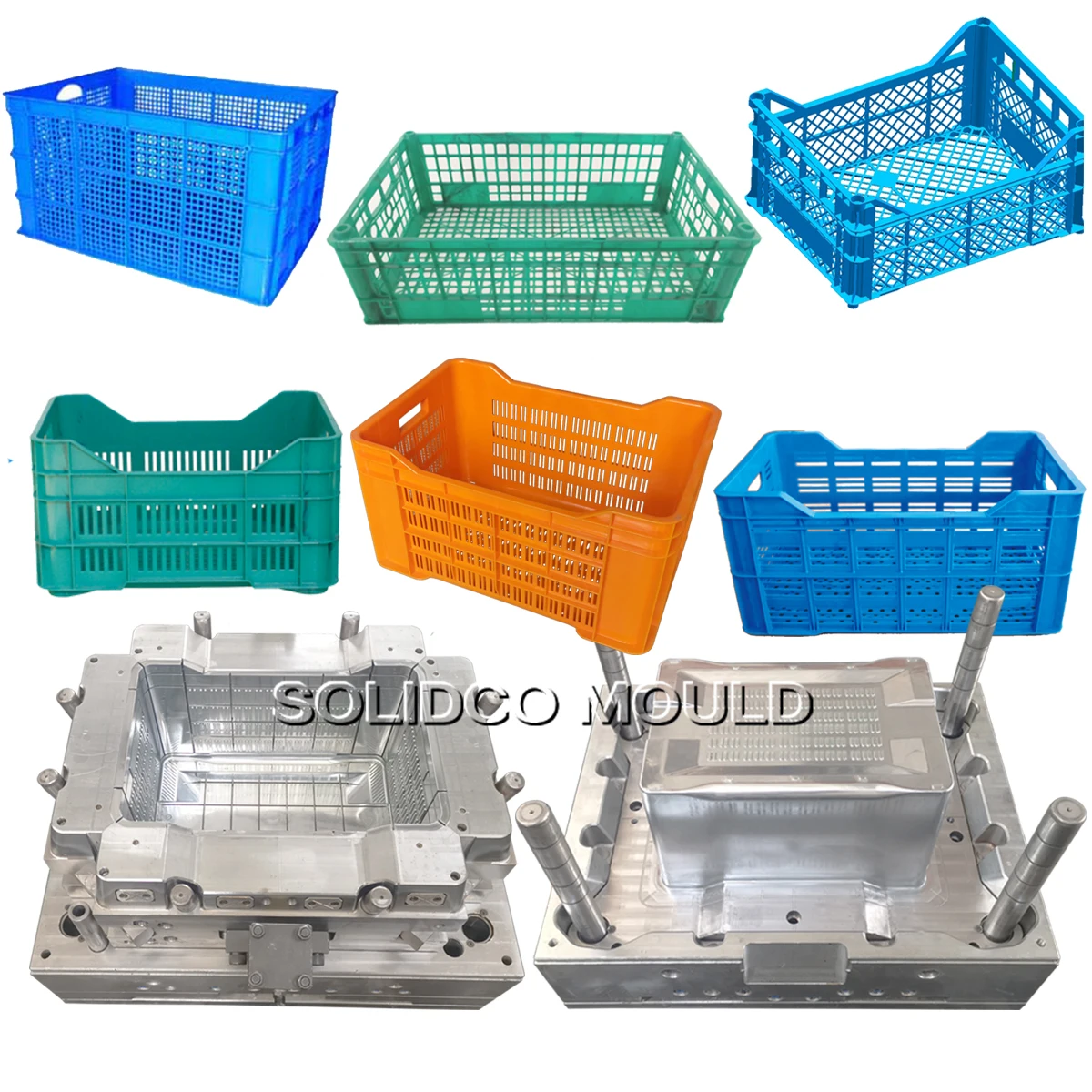 Plastic Pp Crates For Fruits And Vegetables Mould