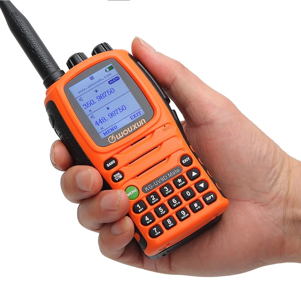 Wouxun KG-UV9D Mate 7bands/Air Band 10W 3200mAh Battery Cross band Repeater Portable Radio Upgrade KG-UV9D Plus Walkie Talkie