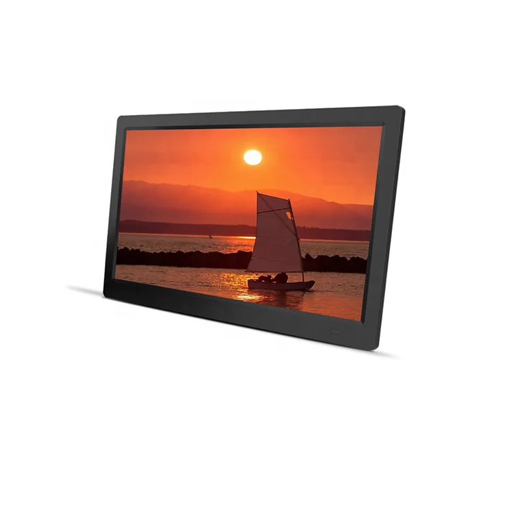 
Custom 11.6 inch electronic digital picture frame with digital clock 