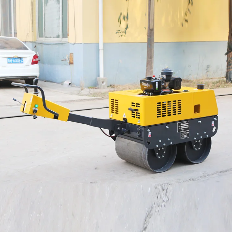 Small Vibration Hand-Held Single Drum Road Roller Mini Road Roller Compactor Factory Price