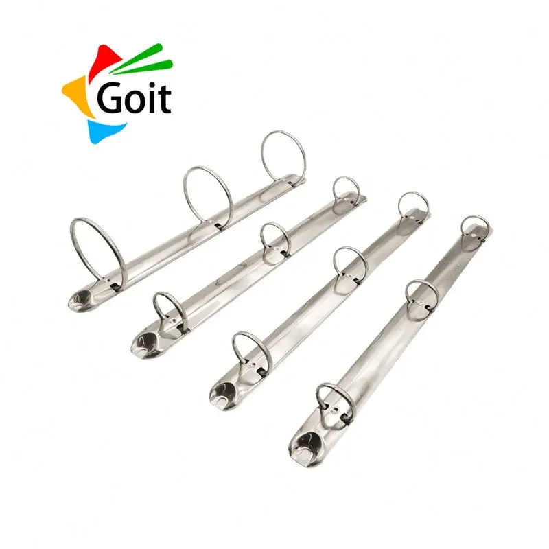 a4/a5/a6/a7/a8/a9/b5 3 black a6 clip loose leaf binder clips ring mechanism with metal