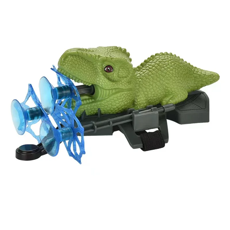 New Item Stem dinosaur shooter watch toys pink and green Shooting fire guns Children Outdoor Party Sport game For kids