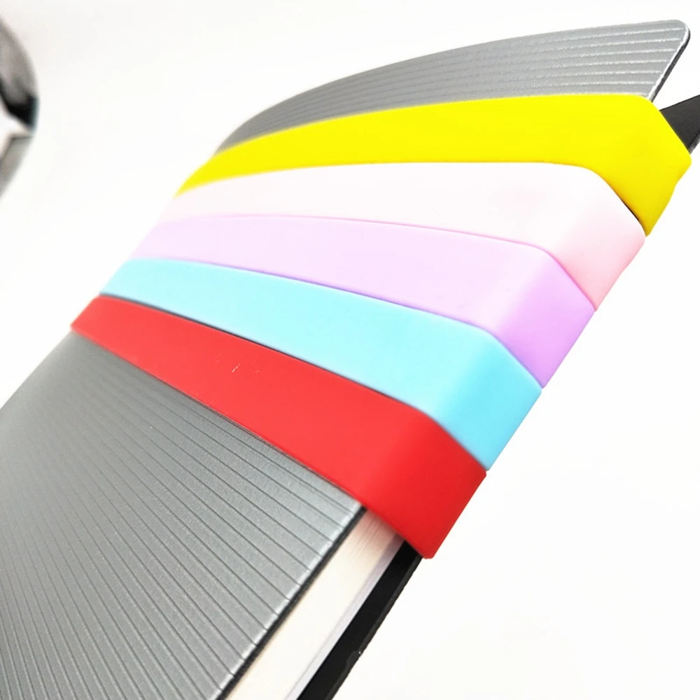 Silicone Rubber Bands Elastic Rubber Wrapping Bands Colored Rubber Bands for Wrapping Notebook Outdoor File Folders Office Home