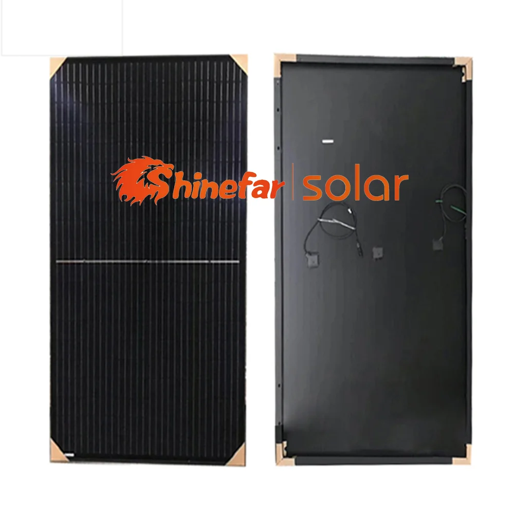 Все черные солнечные панели mono half cell 430W 450W фотоэлектрические энергетические системы