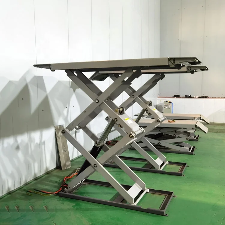 Factory price Hydraulic Scissor car Lift Ultra-thin Scissor Lift Super Thin Scissor Car Lift