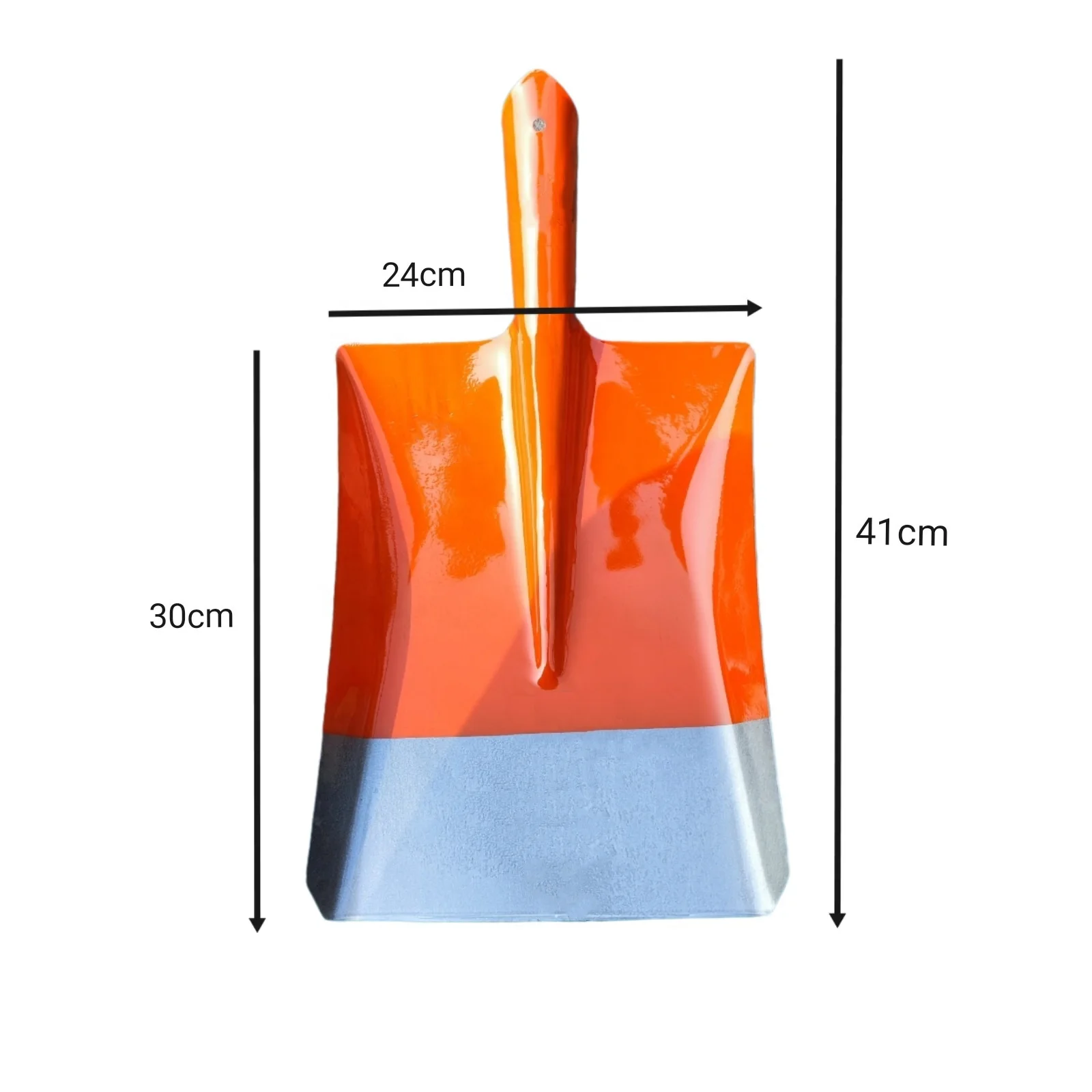 Painted Colored Square Shovel Spade Metal Part of 1.4 mm Thickness Manganese Steel Head for Farming Gardening
