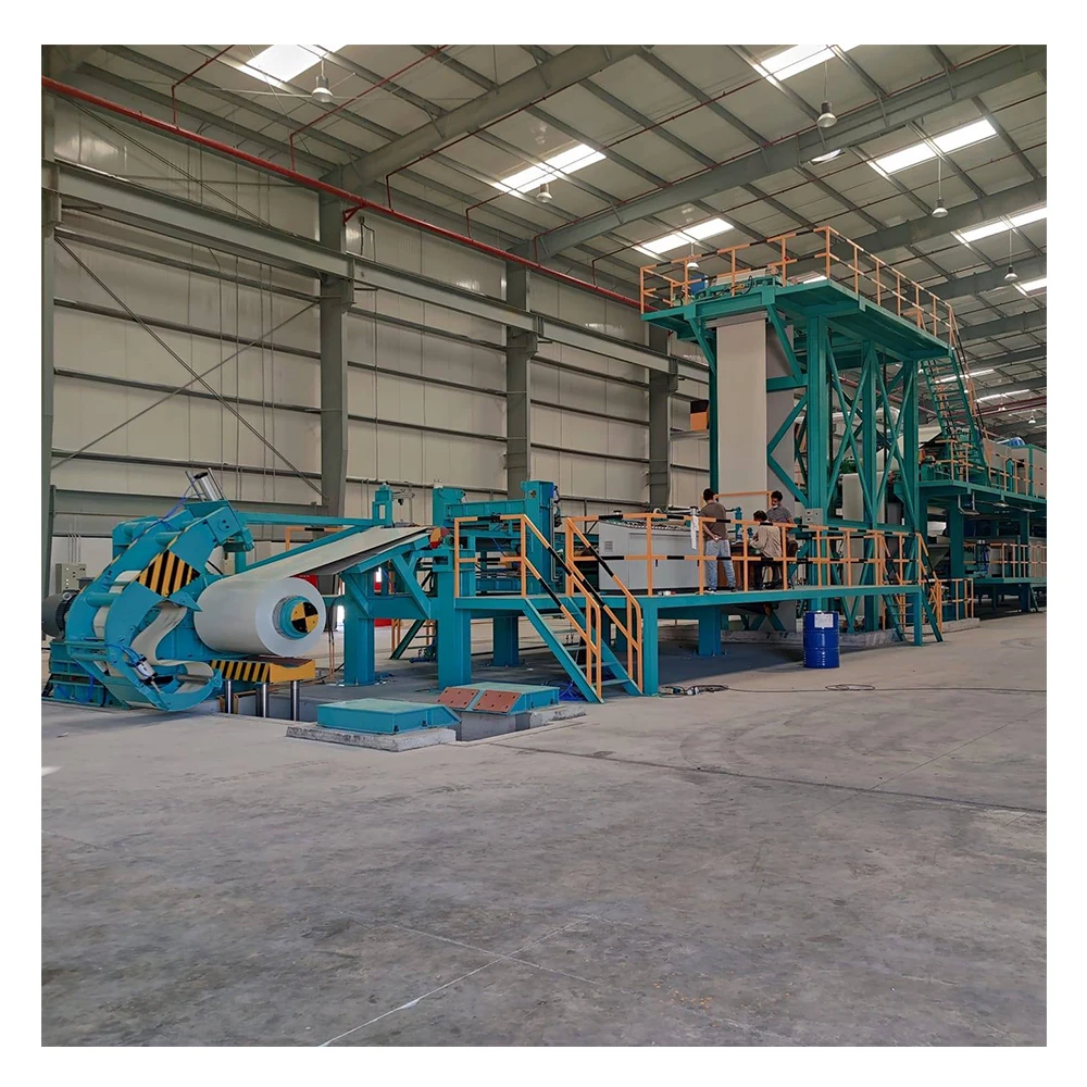 Steel color coating line with bright colorful coated equipment for sale