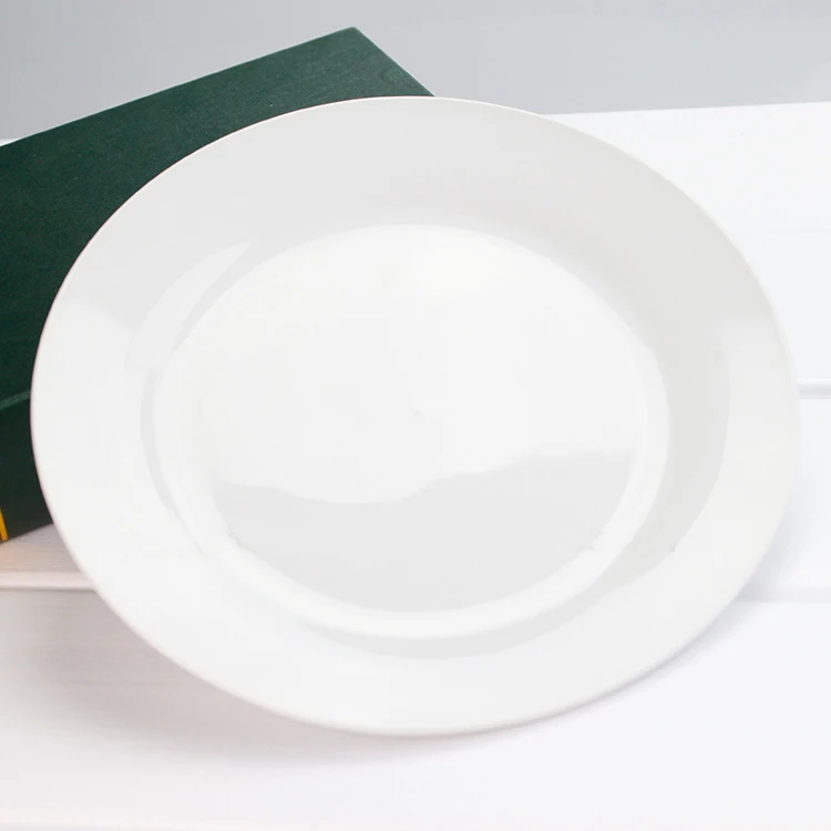 Sublimation 8 inches Plate Ceramic Round Sublimation Photo Plates Custom Printing Dish Dinn