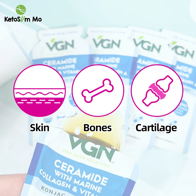 OEM Beauty Supplement Anti-aging Collagen Customize Flavor Konjac Jelly Antioxidant Skin Whitening Drinkalbe Collagen Jelly