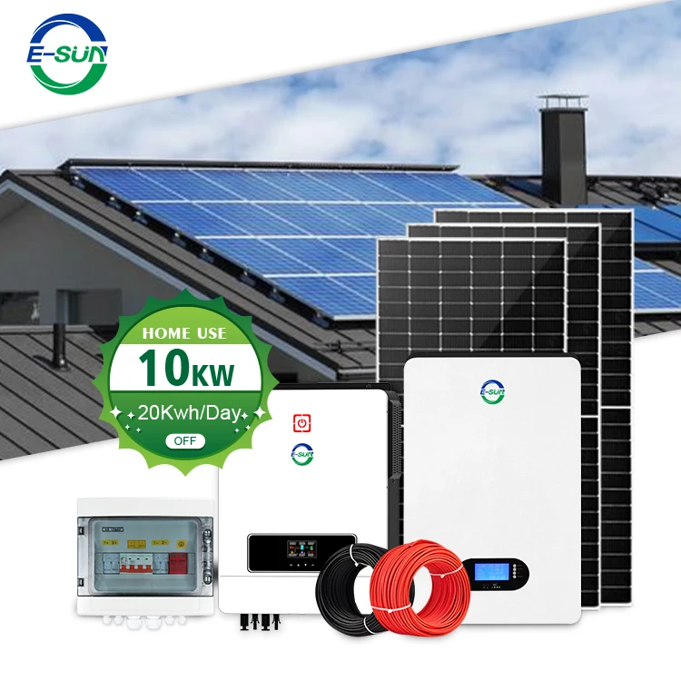 Factory Lowest Price Solar Hybrid System 10kw Complete On-Off Grid with Inverter Solar Panels Lithium Battery for Home Use