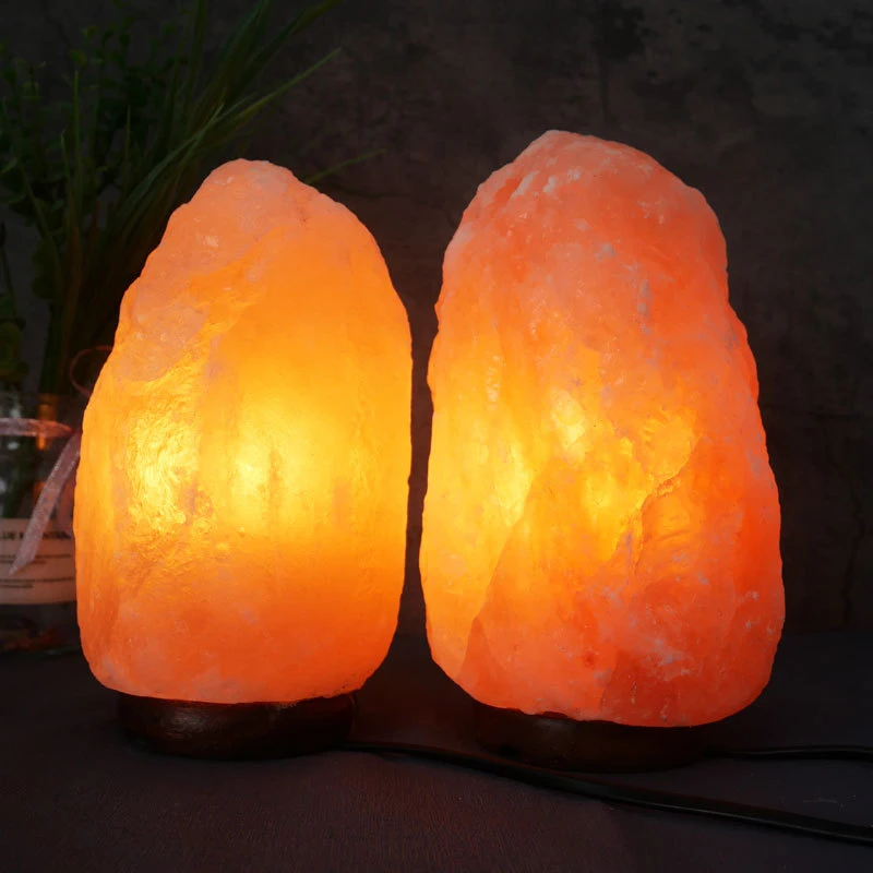 Holiday gift decoration crystal salt lamp natural pink himalayan salt lamp with dimmable touch switch