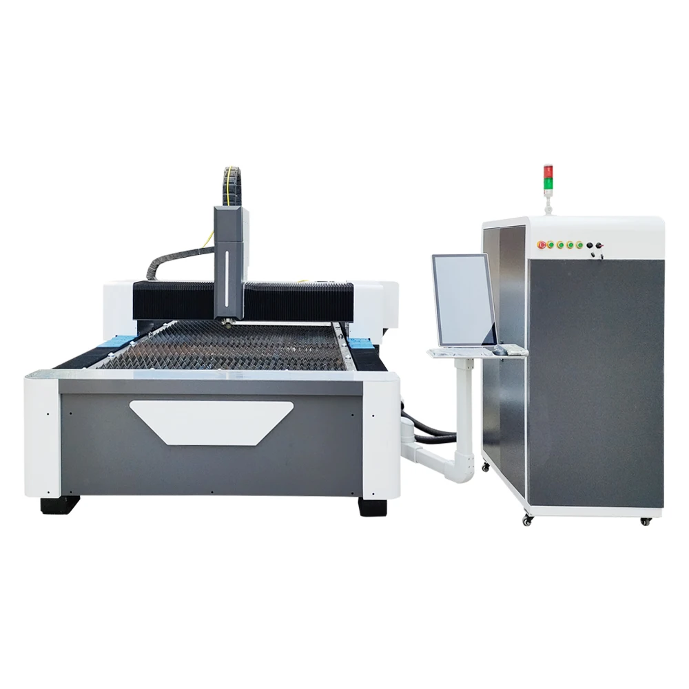High accurate  hot sale Customized Cabinet 30w 50w Fiber processing efficiency Laser Marking Machine with Rotary