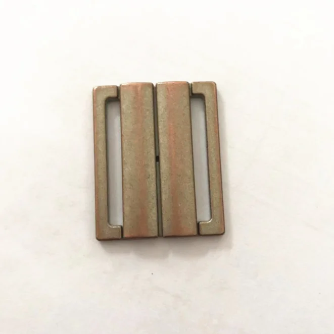 Cheap Custom Nickel Free Zinc Alloy Bra Gold Front Closure Clasp Swimsuit Buckle Belt Buckles For Sale
