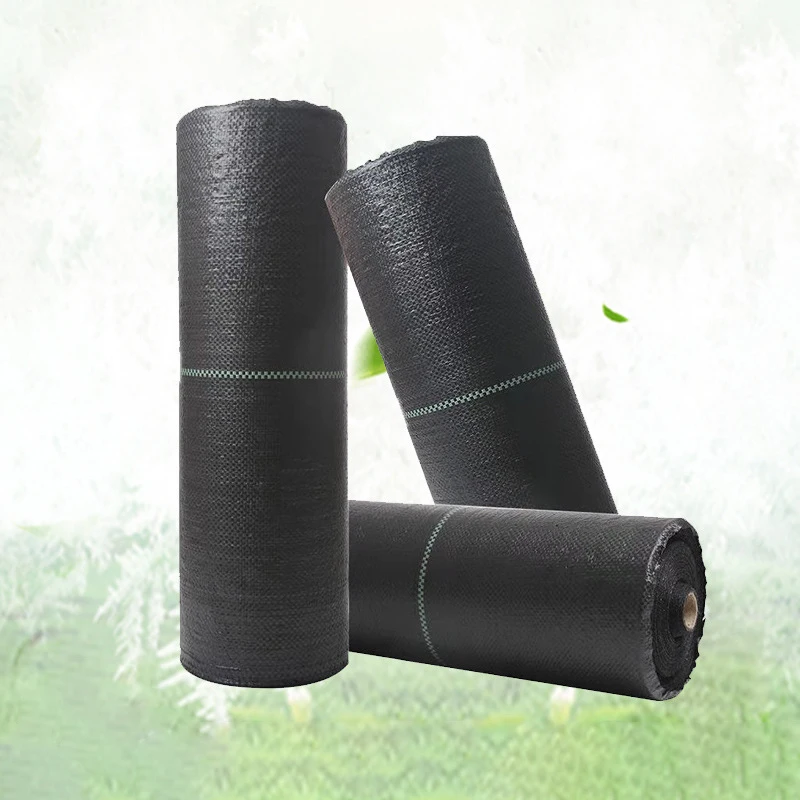Breathable Landscape fabric weed control mat black pp weed mat ground cover agricultural garden weed mat