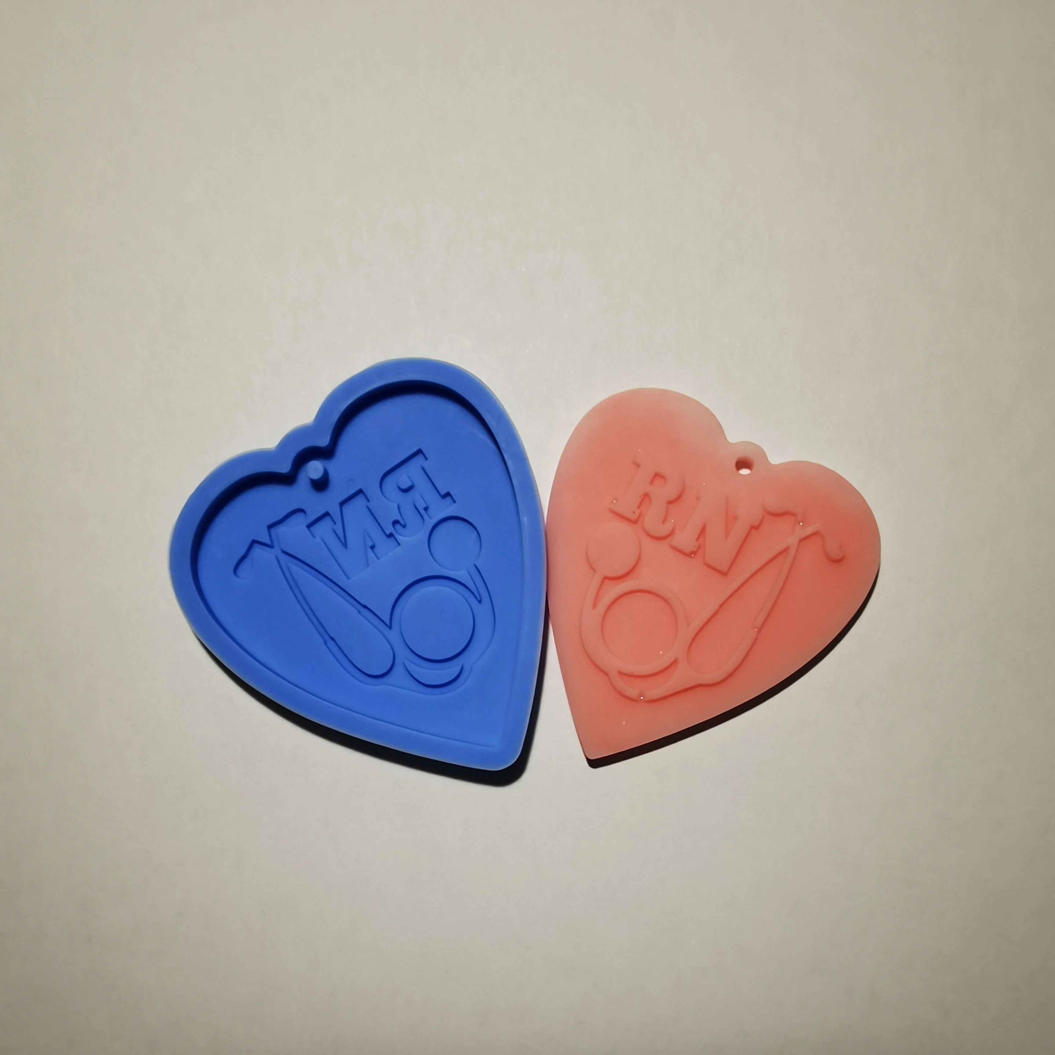 New Design Nurse Outfit Resin Silicone Keychain Mold For Epoxy