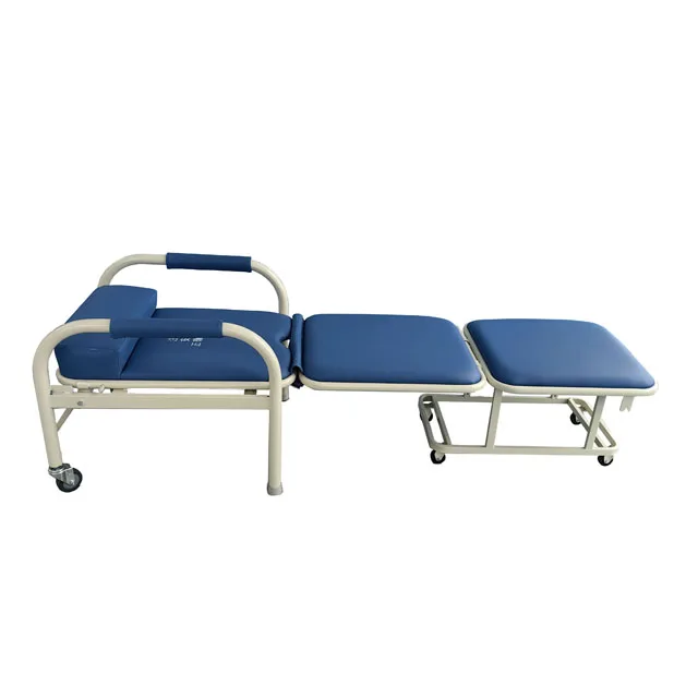 HaoHan HH/PBC-059 Durable Hospital Hospital Furniture Metal Adjustable Foldable Medical Accompany Chair for Sale