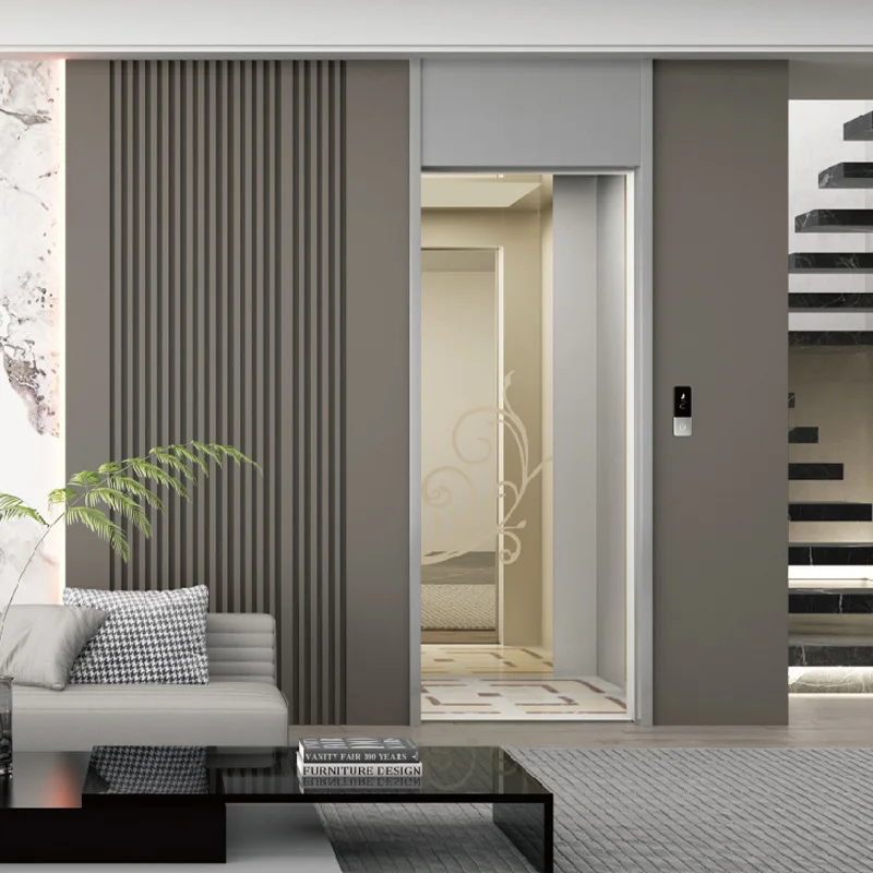 HOMEKA Villa Elevator Comfortable and Safe Residential Elevator Internal Residential Use Domestic Steel Belt Elevator