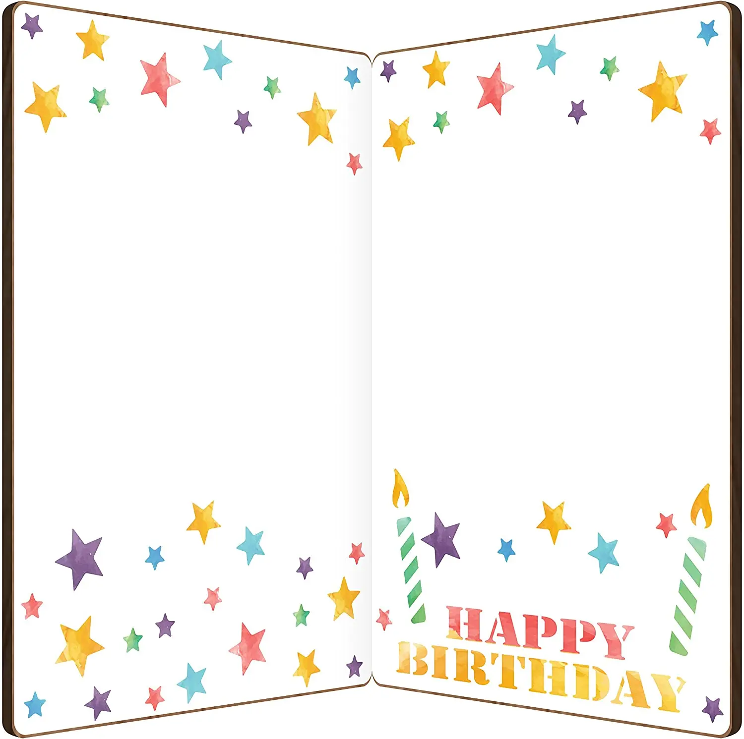 2022 Hot selling cake set decorative gift happy birthday day wooden happy birthday cards