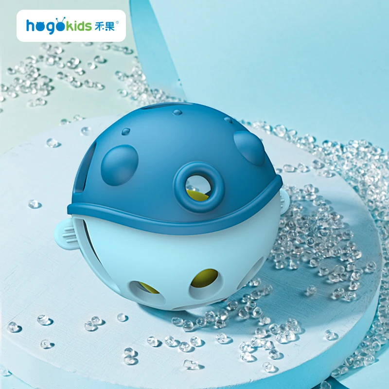 Wholesale Non-toxic Silicone Baby Rattle Grasping Teether Ball