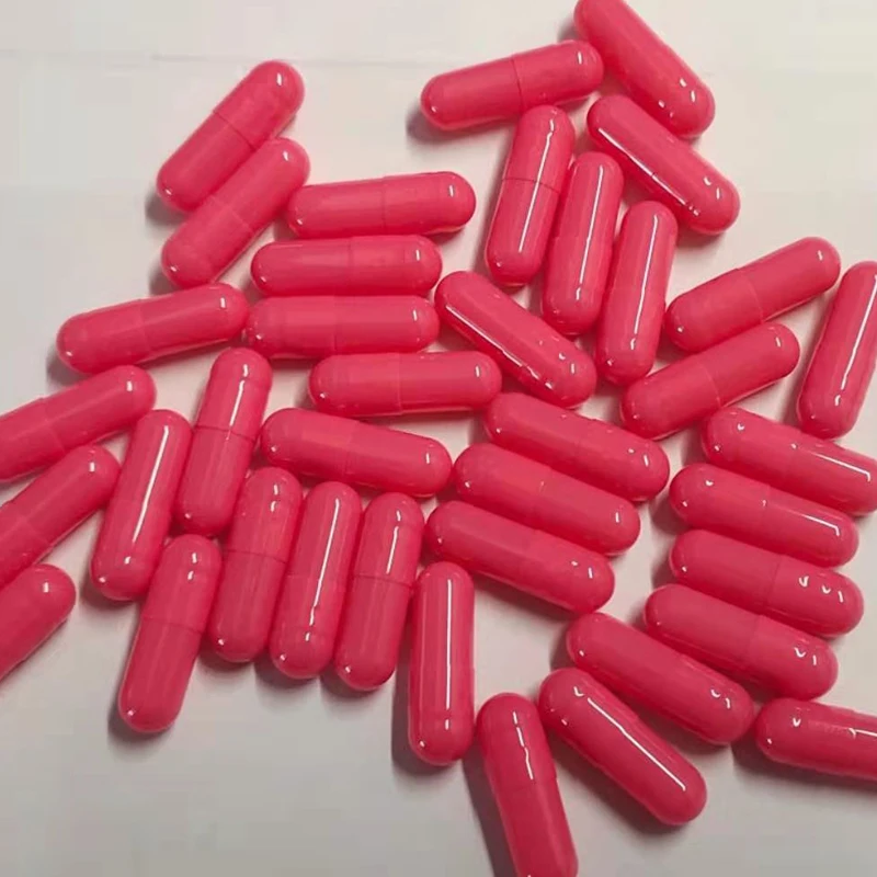 HPMC empty capsule size 0 pink color