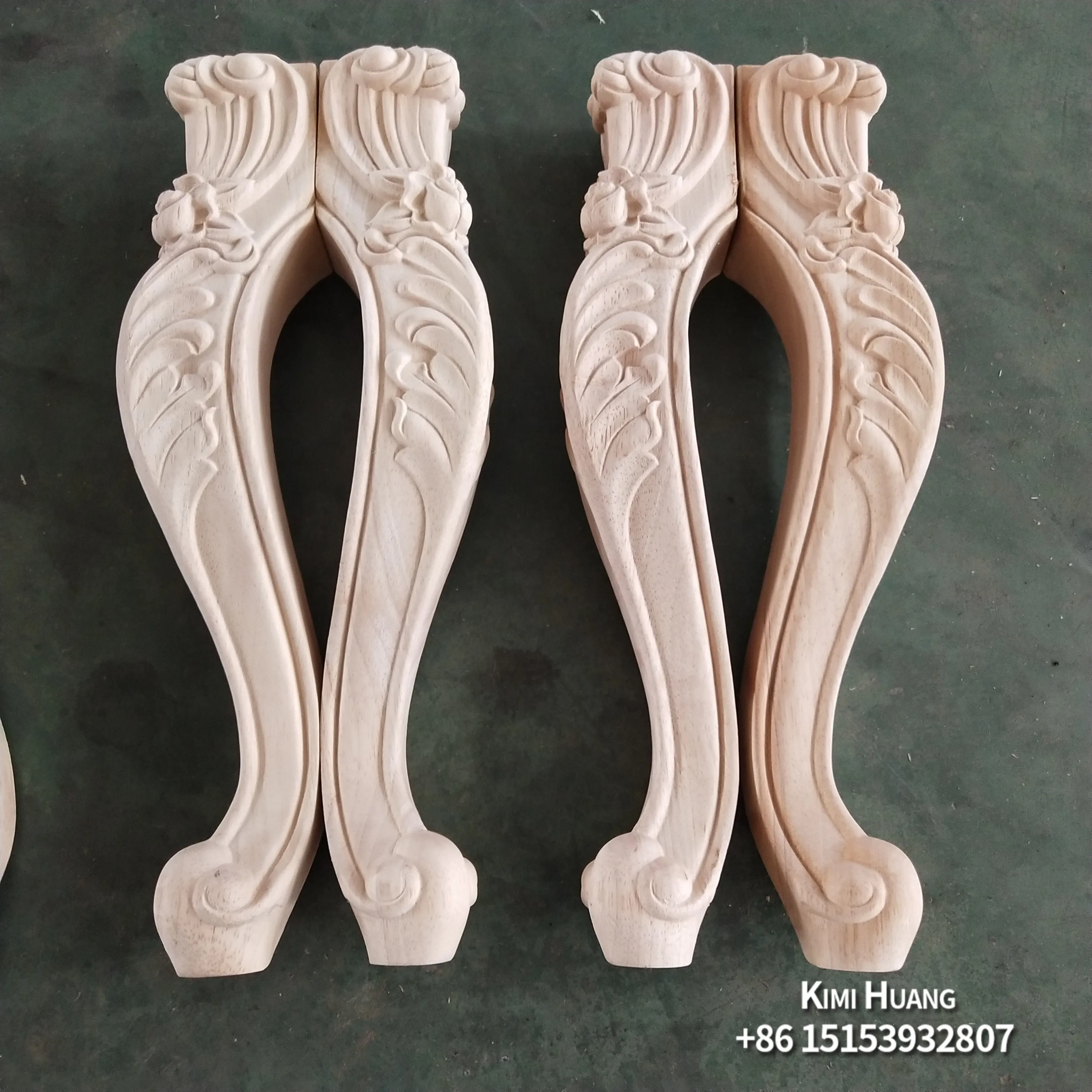 Home Interior Designed Wooden Decor carvings Solid Wood Onlays And Appliques 3D for wall and Furnitures