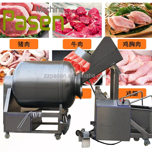 meat tumbler vacuum marinator marinating machine 1000 kg Meat tumbler with cooling system