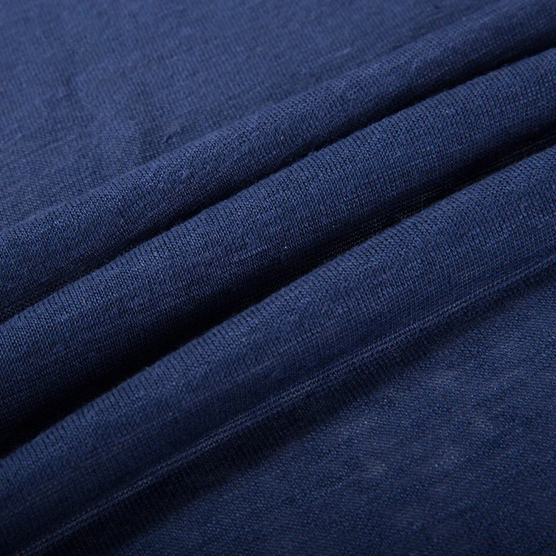 organic ribbed jersey hemp fabric eco-friendly 100% Natural Hemp Fabric Organic jersey for hemp t-shirt