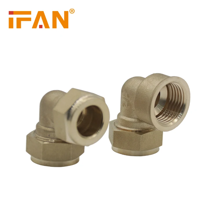 IFAN China Wholesale Y Tee 15MM Forged Plumbing Water Copper Pipe Fittings Elbow Compression Fitting